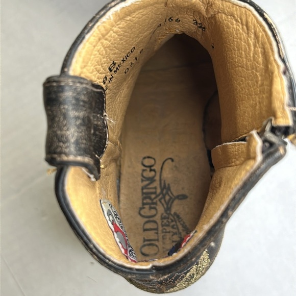 OLD GRINGO 326 LAUREL RUSTIC BEIGE COLOR DARK BROWN OLD SOLES SZ 8B - Picture 5 of 16